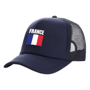 Casquette avec drapeau francais