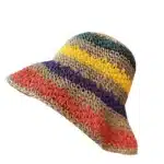 Chapeau de paille arc-en-ciel 6