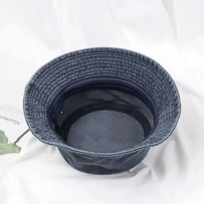 Mode Denim lavé seau chapeau rétro pliable pêcheur casquette coton décontracté chapeau de soleil été en plein air crème solaire casquette pour femmes hommes 3