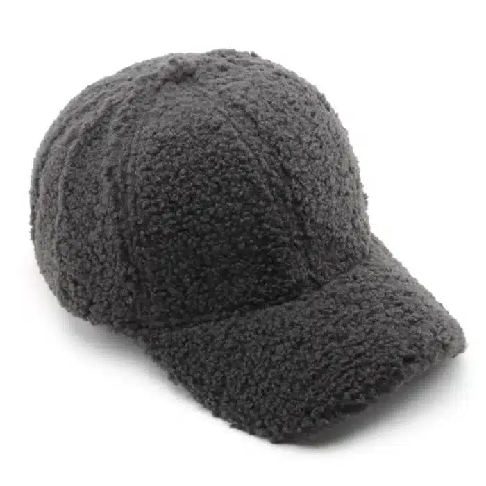 Casquette de Baseball automne hiver femmes chapeaux en laine d'agneau artificielle garder au chaud casquette en peluche casquettes de Baseball printemps casquette de Baseball solide parasol 3