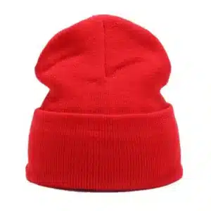 Chapeaux d'hiver nouveaux bonnets tricotés solide mignon chapeau dame automne femme Bonnet casquettes plus chaud Bonnet chapeau pour femmes hommes casquette rouge unisexe 1