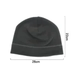 Chapeau polaire de couleur unie pour hommes Skullies bonnets femmes automne Hip Hop chapeau chaud Bonnet hommes cyclisme course casquette coupe-vent 5