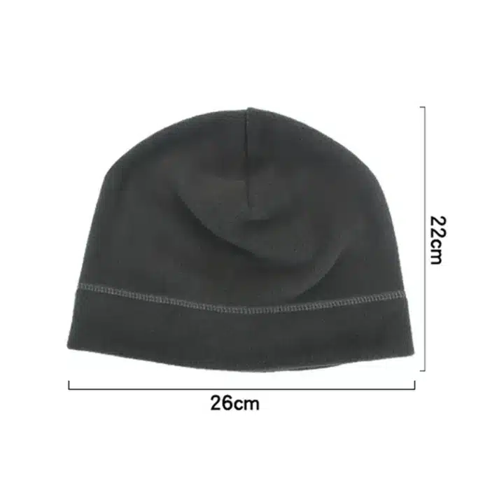 Chapeau polaire de couleur unie pour hommes Skullies bonnets femmes automne Hip Hop chapeau chaud Bonnet hommes cyclisme course casquette coupe-vent 5