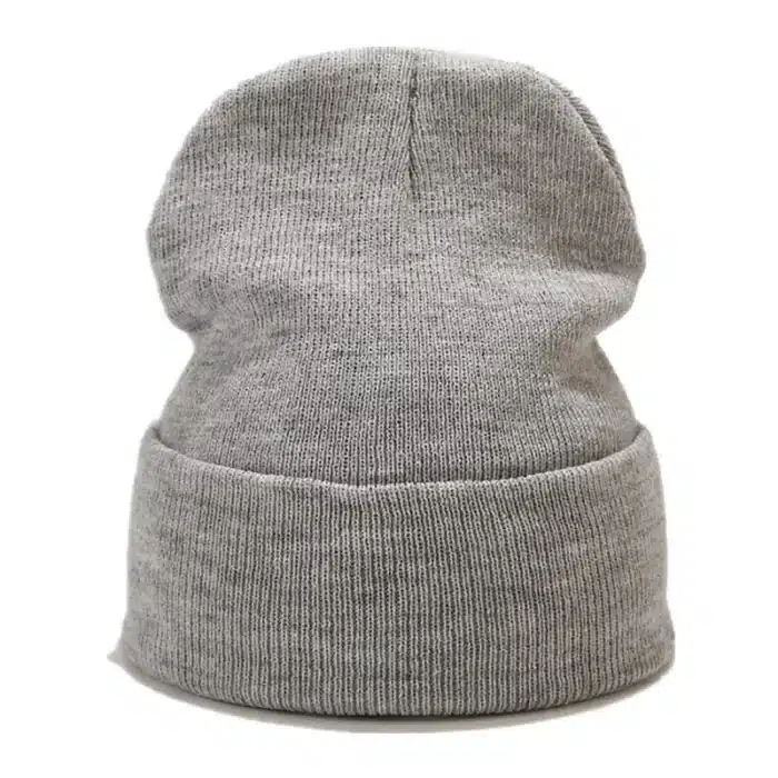 Chapeaux d'hiver nouveaux bonnets tricotés solide mignon chapeau dame automne femme Bonnet casquettes plus chaud Bonnet chapeau pour femmes hommes casquette rouge unisexe 5