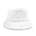 Chapeau seau unisexe Graffiti solide pour femmes et hommes, pêcheur, automne hiver, laine d'agneau, casquette chaude pour l'extérieur 3