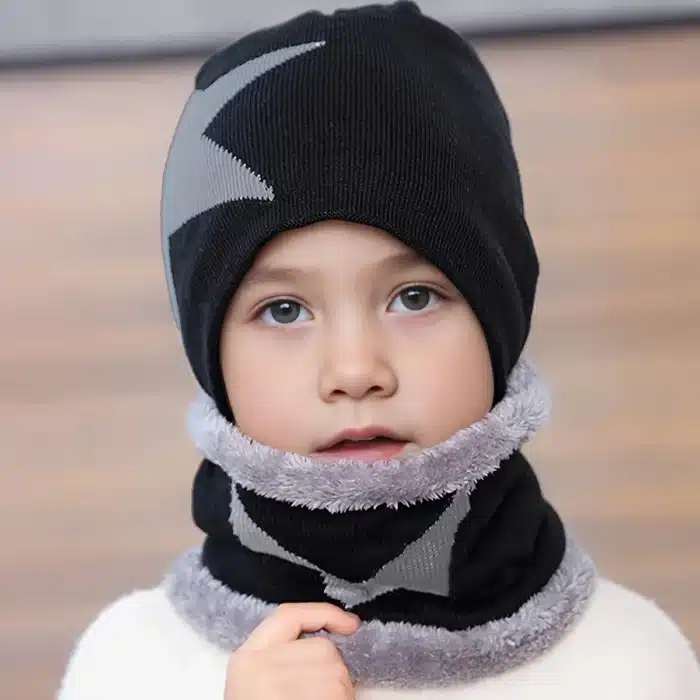 Ensemble de chapeaux tricotés d'hiver festifs, 2 pièces, bonnets de Couple tendance, casquette de crâne Hip Hop unisexe, chapeaux en tricot élastiques 5