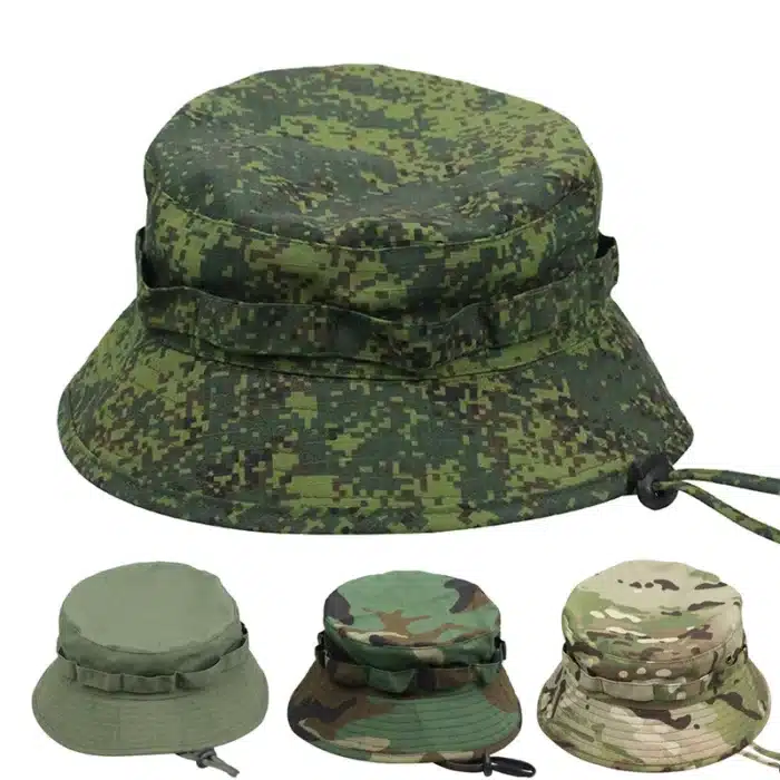 Chapeau Panama pour hommes, seau, protection solaire tactique, Camouflage, voyage en plein air, escalade, pêche, entraînement, plage, randonnée pour hommes 2