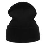 Chapeaux d'hiver nouveaux bonnets tricotés solide mignon chapeau dame automne femme Bonnet casquettes plus chaud Bonnet chapeau pour femmes hommes casquette rouge unisexe 6