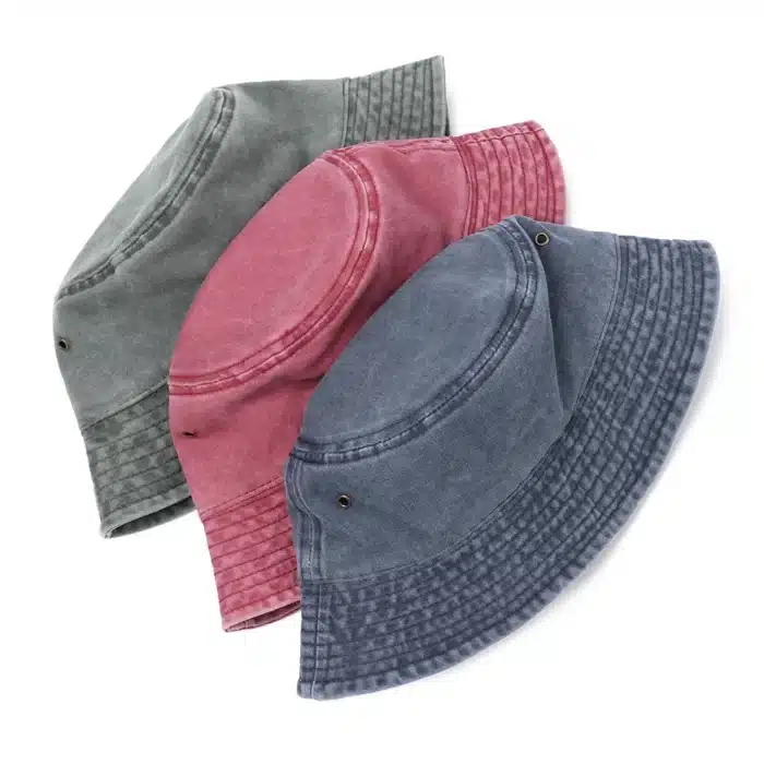 Mode Denim lavé seau chapeau rétro pliable pêcheur casquette coton décontracté chapeau de soleil été en plein air crème solaire casquette pour femmes hommes 5