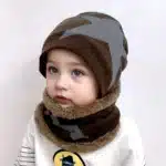 Ensemble de chapeaux tricotés d'hiver festifs, 2 pièces, bonnets de Couple tendance, casquette de crâne Hip Hop unisexe, chapeaux en tricot élastiques 3